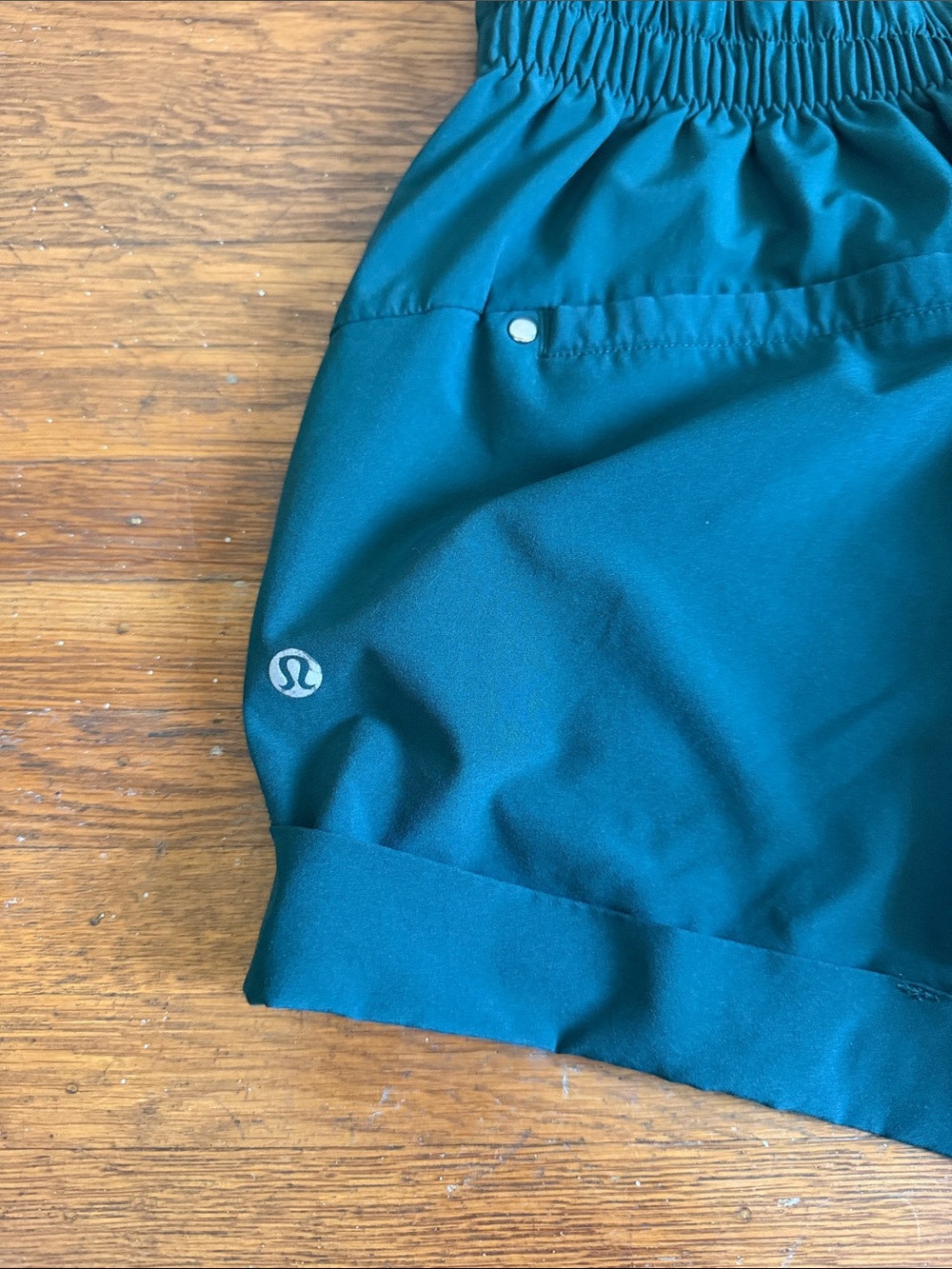 lululemon athletica Teal Drawstring Women's Shorts - Picture 3 of 5